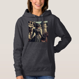 Steampunk Viktorianisch Industrial Lady Dragon Rid Hoodie