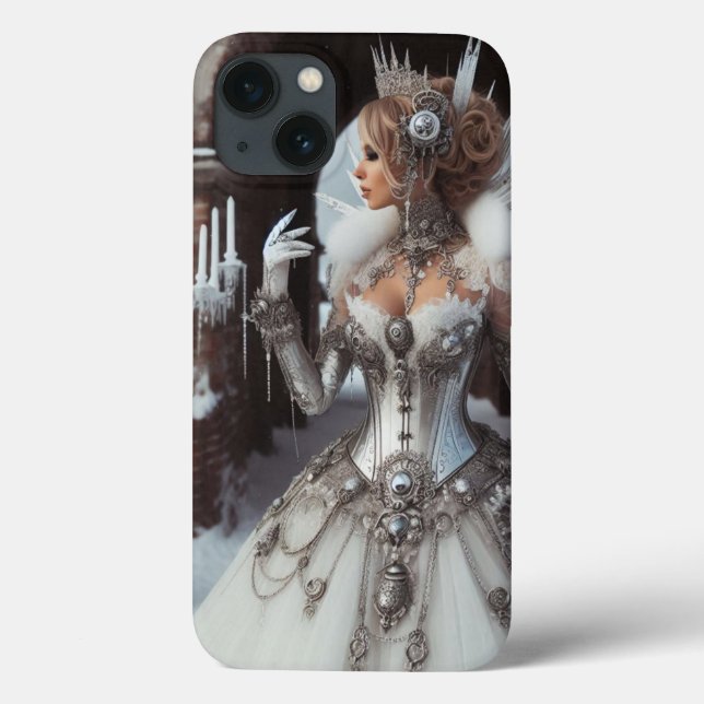 Steampunk Viktorianisch Industrial Winter Ice Quee Case-Mate iPhone Hülle (Rückseite)
