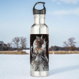 Steampunk Viktorianisch Industrial Winter Ice Quee Edelstahlflasche