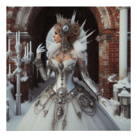 Steampunk Viktorianisch Industrial Winter Ice Quee