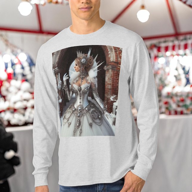 Steampunk Viktorianisch Industrial Winter Ice Quee T-Shirt (Von Creator hochgeladen)