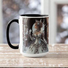 Steampunk Viktorianisch Industrial Winter Ice Quee Tasse