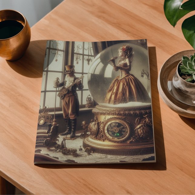 Steampunk Viktorianisch Music Snow Globe Performer Seidenpapier (Von Creator hochgeladen)