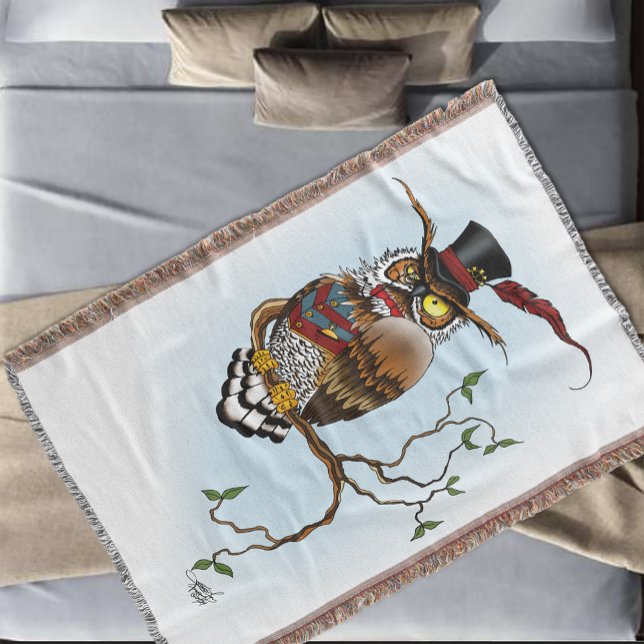 Steampunk Viktorianisch Owl Decke (Von Creator hochgeladen)
