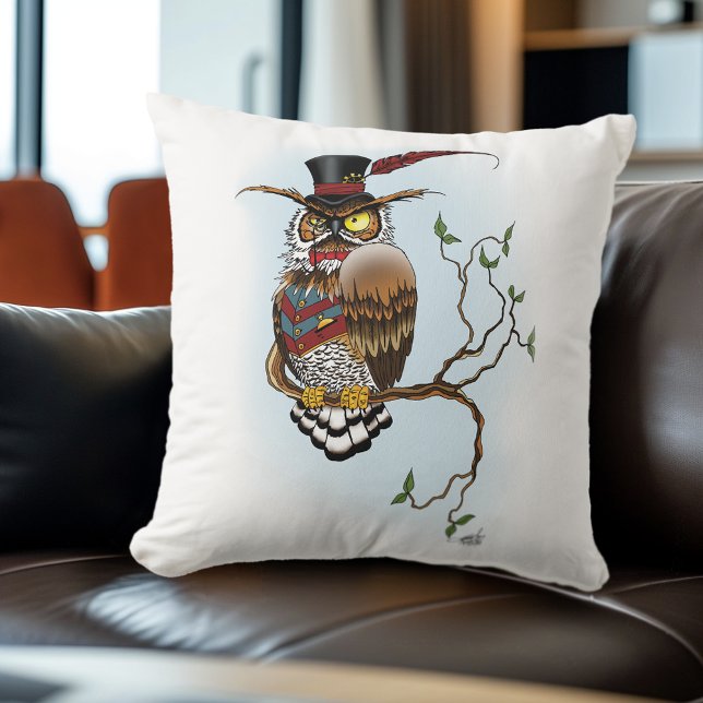 Steampunk Viktorianisch Owl Kissen (Von Creator hochgeladen)