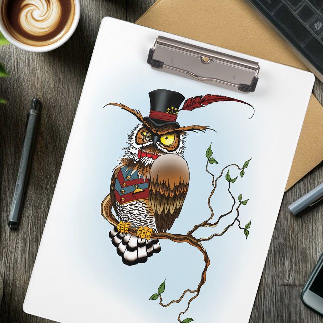 Steampunk Viktorianisch Owl Klemmbrett (Von Creator hochgeladen)