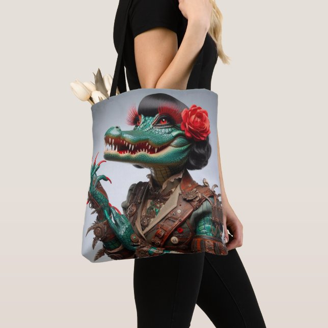 Steampunk Viktorianisch Style Gothic Canvas Bag Bo Tasche (Von Nahem)