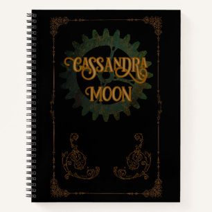 Steampunk Vintag Antique Personalisiert Notizbuch