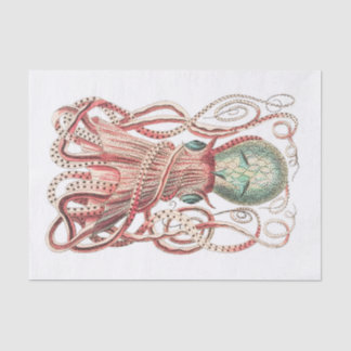 Steampunk Vintag Octopus Seidenpapier