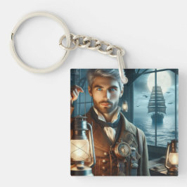 Steampunk Vintag Viktorianisch Lighthouse Keeper Schlüsselanhänger