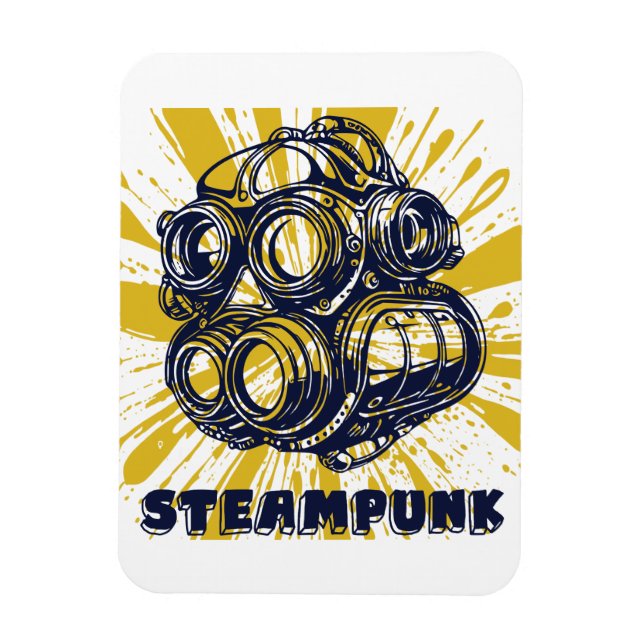 Steampunk Vintage Art - Flexible Photo Magnet (Vertical)