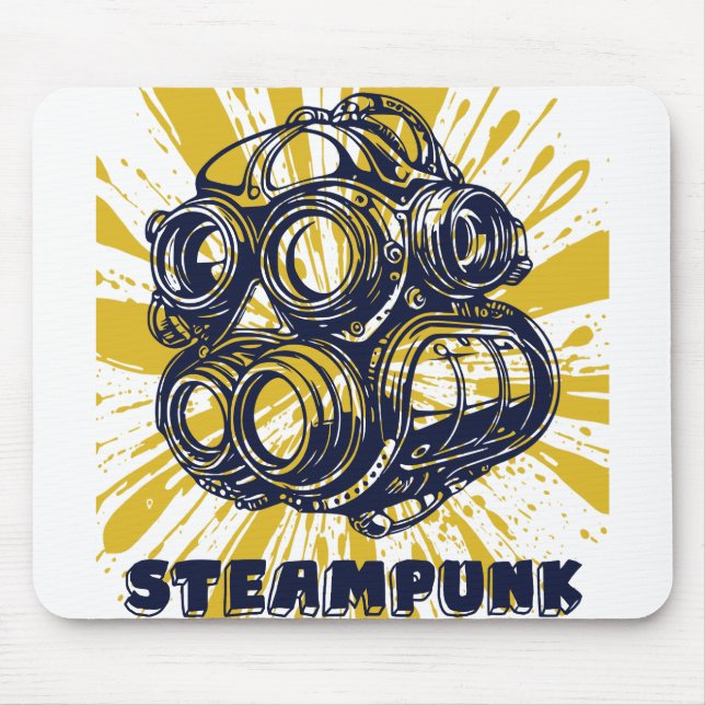Steampunk Vintage Art - Mauspad (Vorne)
