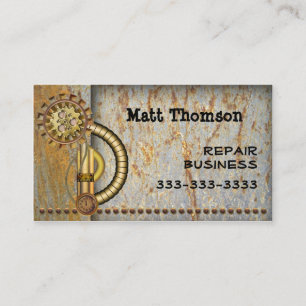 Steampunk-Vintage-Geschäftskarte Visitenkarte
