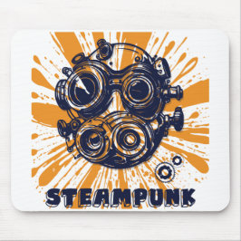 Steampunk Vintage Kunst – Elegantes Mauspad