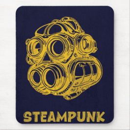 Steampunk Vintage Kunst – Vertikales Mauspad