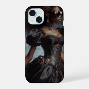 Steampunk Vintage Victorian Lady Black Raven