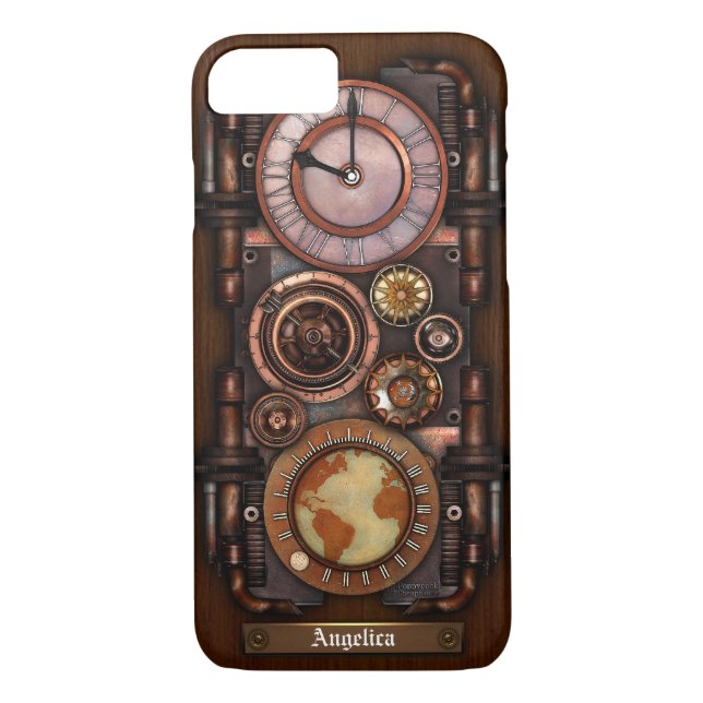 Steampunk Vintager Timepiece #1B Case-Mate iPhone Hülle (Rückseite)