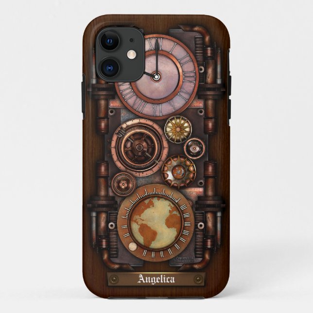 Steampunk Vintager Timepiece #1B Case-Mate iPhone Hülle (Rückseite)