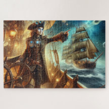Steampunk Vintager Viktorianischer Ozeanraum