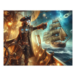 Steampunk Vintager Viktorianischer Ozeanraum Fotodruck