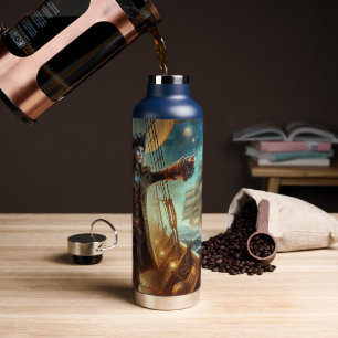 Steampunk Vintager Viktorianischer Ozeanraum Trinkflasche