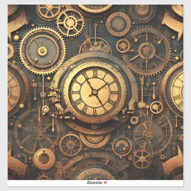 Steampunk Vinyl Sticker (Blatt)
