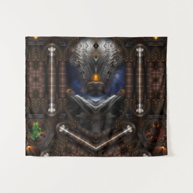 Steampunk Visions Wandteppich (Vorderseite (Horizontal))