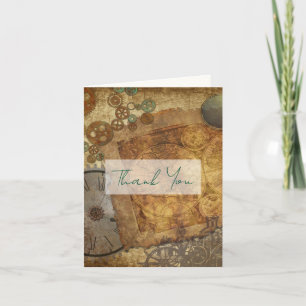 Steampunk Wedding danke Ihnen Message Cards