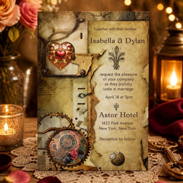 Steampunk Wedding Einladung (Von Creator hochgeladen)