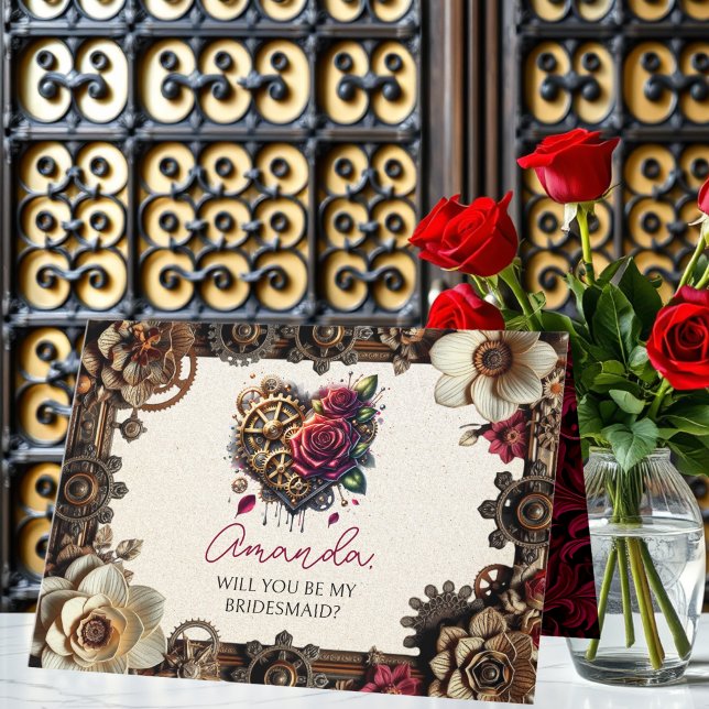 Steampunk Wedding | Junggesellinnenabschiede Karte (Von Creator hochgeladen)