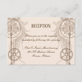Steampunk Wedding Reception Einladung