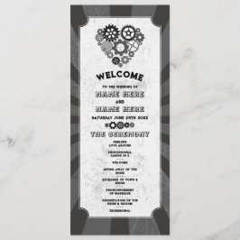 Steampunk Wedding Zeremony Heart Cogs Retro Programm