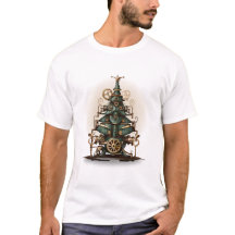 Steampunk Weihnachtsbaum Vintag Retro Style