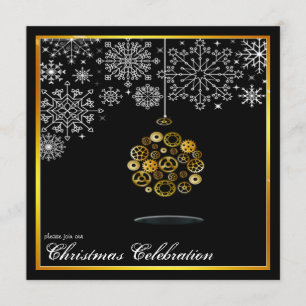 Steampunk-Weihnachtsfeier-Einladung Einladung