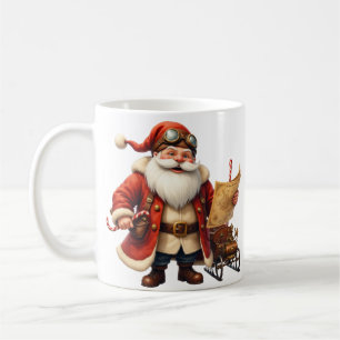 Steampunk Weihnachtsmann – Vintage Weihnachtsabent Kaffeetasse