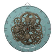 Steampunk Worn Gears Blue Maschine aus dem 19. Jah