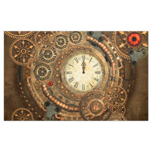 Steampunk, wunderbare Uhrwerke Stoff