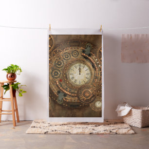 Steampunk, wunderbares Uhrwerk Stoff