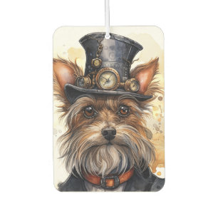 Steampunk-Yorkshire-Terrier-Hund Autolufterfrischer