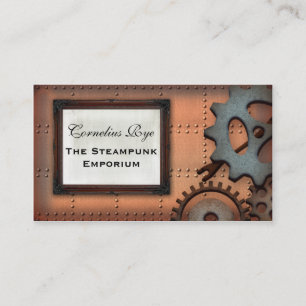 Steampunk-Zahnräder Individuelle Visitenkarten Visitenkarte