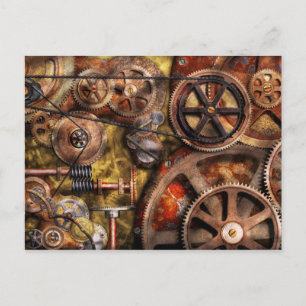 Steampunk - Zahnräder - Innere Mechanik Postkarte