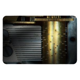 Steampunk - Zahnräder - Musikmaschine Magnet