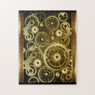 Steampunk Zahnräder Puzzle