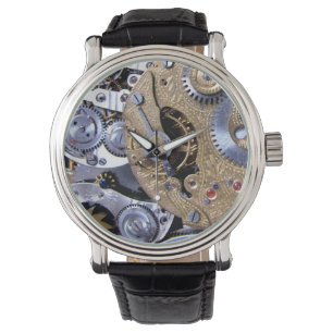 Steampunk Zeit - Gänge Pocketwatch Messingbewegun Armbanduhr