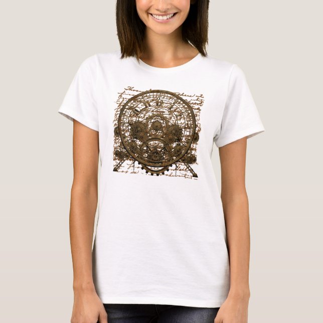 Steampunk Zeit-Maschine #1A T-Shirt (Vorderseite)