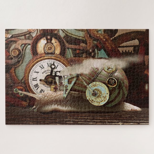Steampunk-Zeit-Rätsel (Horizontal)