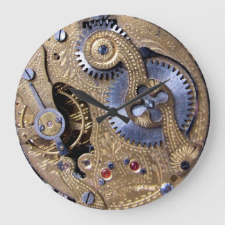 Steampunk Zeit viktorianische Pocketwatch Große Wanduhr