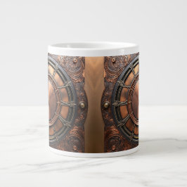 Steampunk-Zeitleiste Jumbo-Tasse