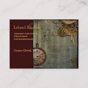 Steampunk-Zeitmaschinen-Geschäftsprofilkarten Visitenkarte