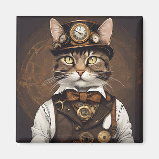 Steampunkatze Magnet